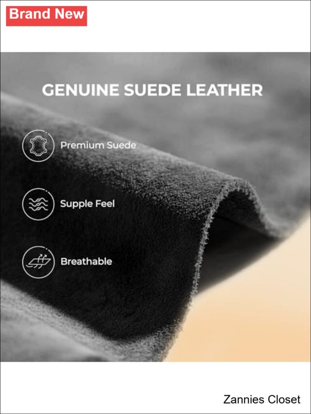 ✨ DREAM PAIRS Women's Fuzzy Cozy Suede Slippers Slip-On Indoor Outdoor - Picture 4 of 6